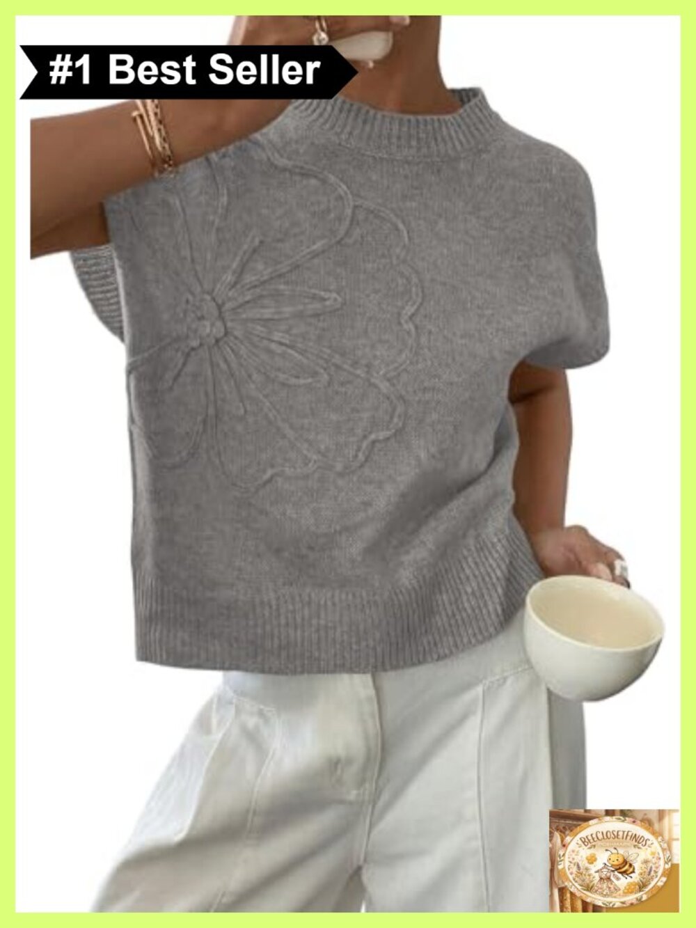 PRETTYGARDEN Women's Summer Short Cap Sleeve Sweater Vest